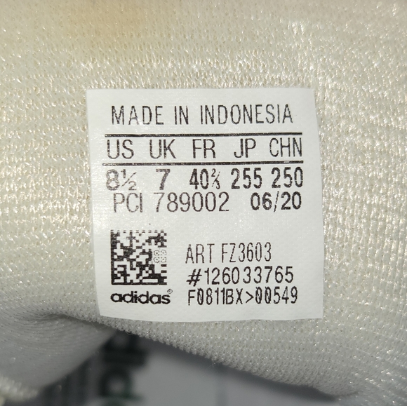 Adidas High-Top Sneakers - White, Red, and Green - Picture 3 of 5